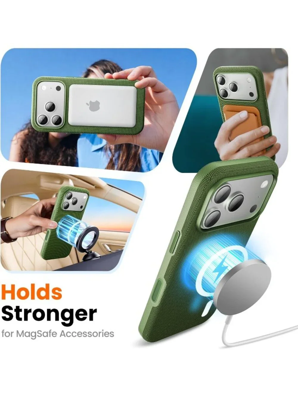 iPhone 18 Pro Green Techwoven Drop Protection Shockproof Skin-Friendly Case
